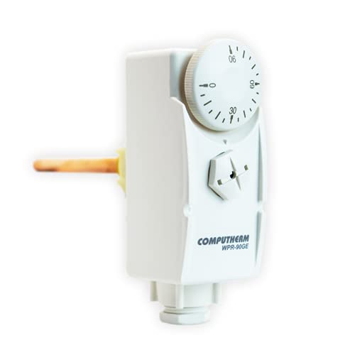 COMPUTHERM Termostato con Vaina de inmersión WPR-90GE, Controlador termostático para Sistemas de calefacción y refrigeración, medición invasiva, supervisión de circuitos de calefacción