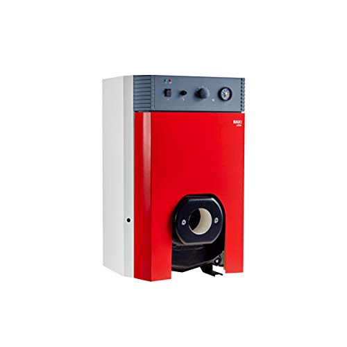 Baxi Caldera de gasoil, 20 kW, sólo para calefacción, fundición, serie Lidia Plus, 38,4 x 55 x 85 centímetros (Referencia: 7649959), rojo, estándar