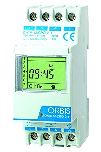 Orbis Data Micro-2 plus 230 V interruptor horario digital de distribuidor, OB171912N