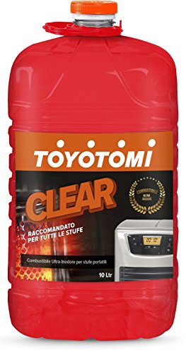 Toyotomi CLEAR10L Ultra Inodoro, Combustible compatible con todas las Estufas Eléctricas o Mecánicas, Excelencia Japonesa, Ahorro máximo 10 litros