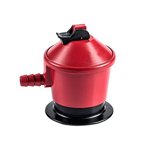 S&M 322037 Regulador 50 mbar para Botellas de Gas Butano o Propano para cocina profesional, Rojo