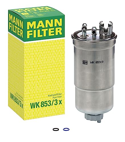 MANN-FILTER WK 853/3 X Filtro de combustible – Set de Filtro de Combustible Juego de Juntas – Para automóviles