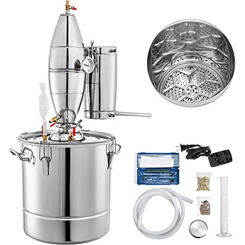VEVOR Equipo de Agua Destilada de Moonshine Se Puede Utilizar como Tanque de Fermentación para Fermentar Bebidas o Condimentos (5.3 Galones)